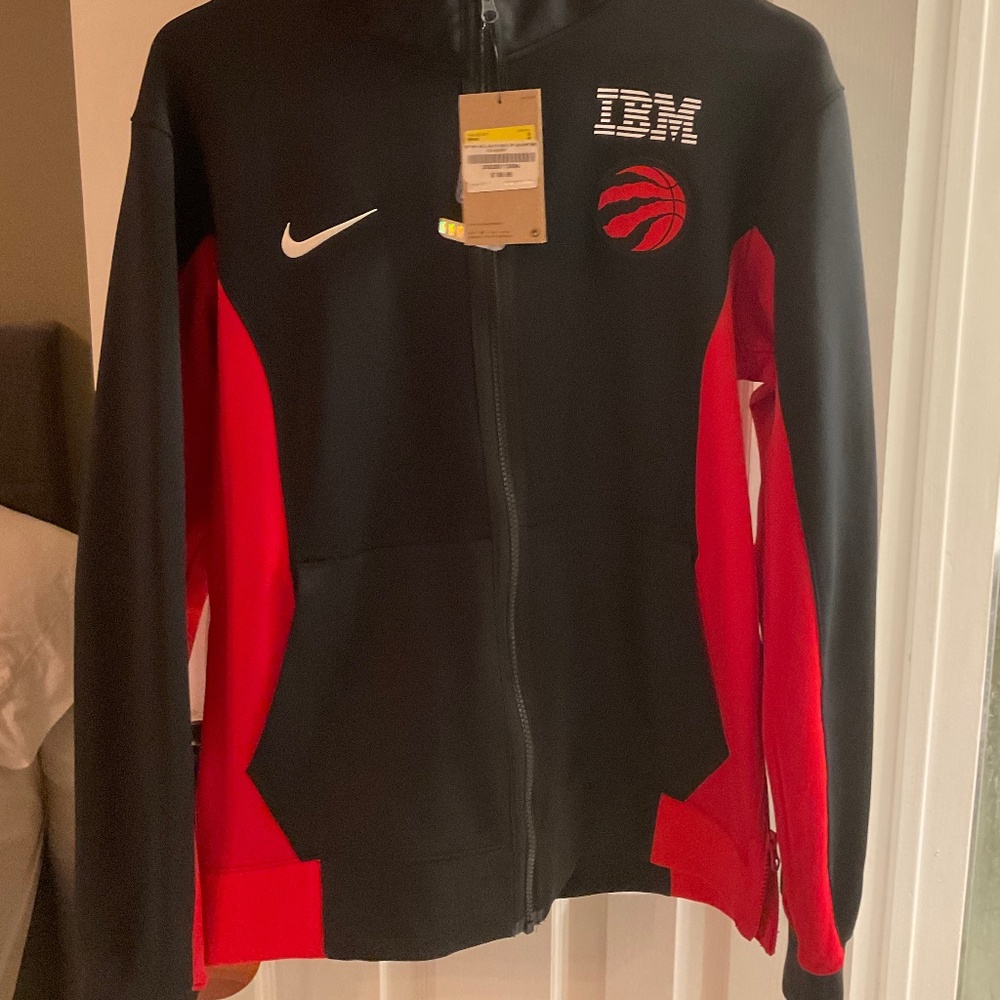 Men's Toronto Raptors Nike Black 2023/24 Authentic Showtime Full-Zip Hoodie S sm